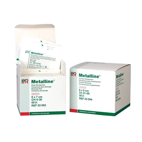 Metalline Drain - und Tracheo - Kompressen - Tracheo - Kompresse - Lohmann und Rauscher